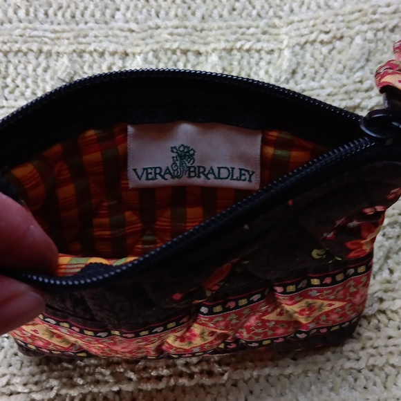 RetiredVeraBradley Chocolate Change or Card Wallet - Picture 4 of 6